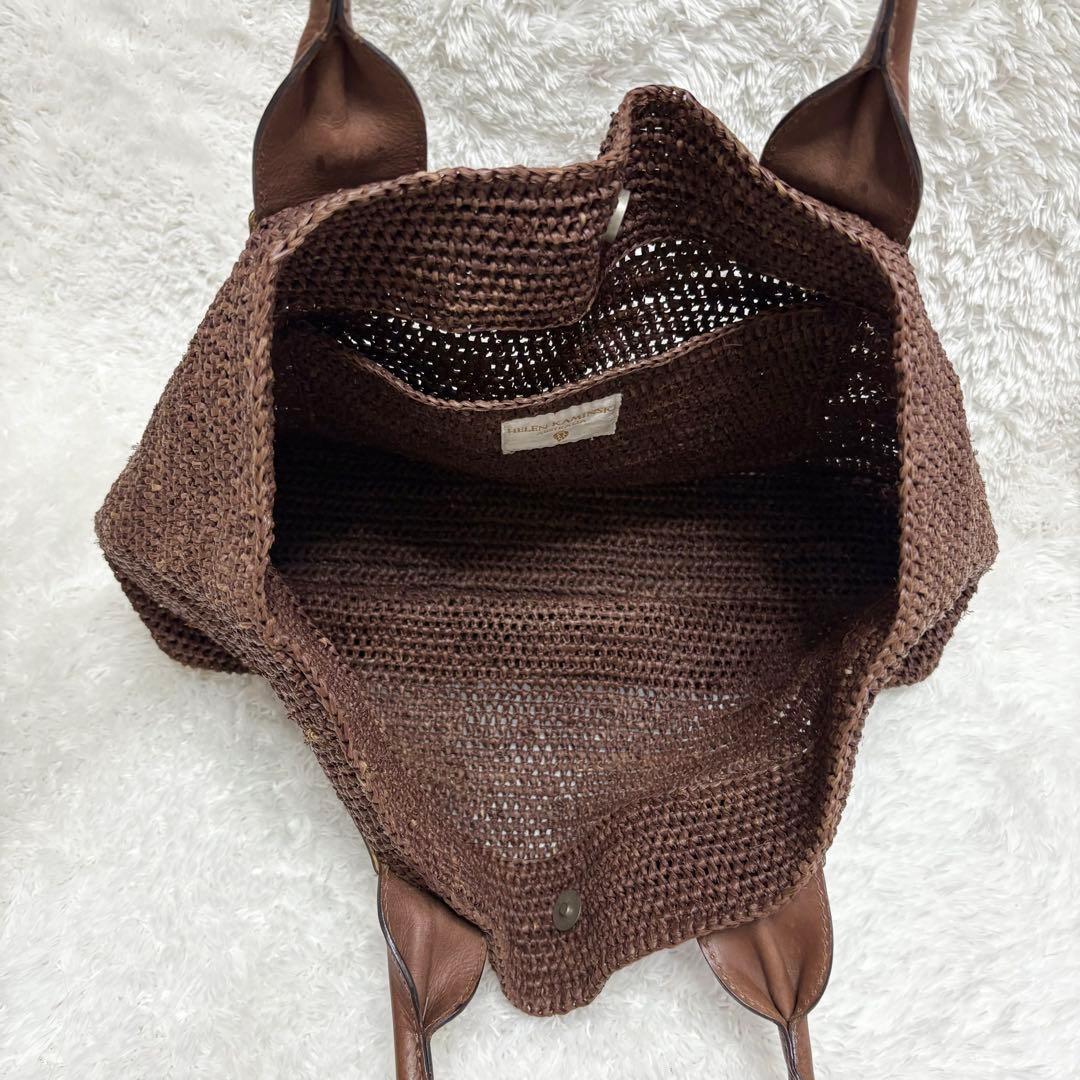 ヘレンカミンスキー ラフィア　トートバッグ　レザー VIENNA