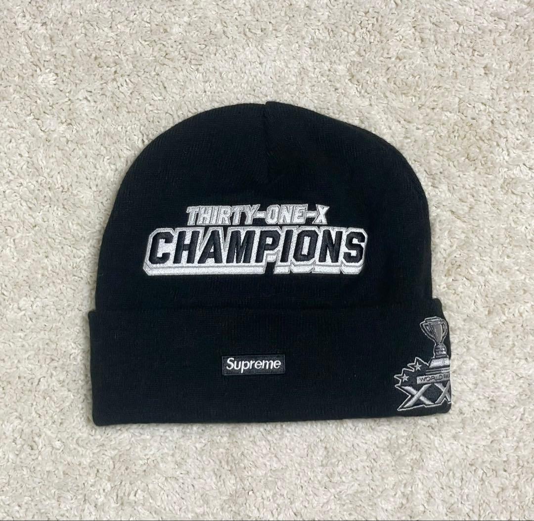 帽子 Supreme x New Era Football Beanie \"Black