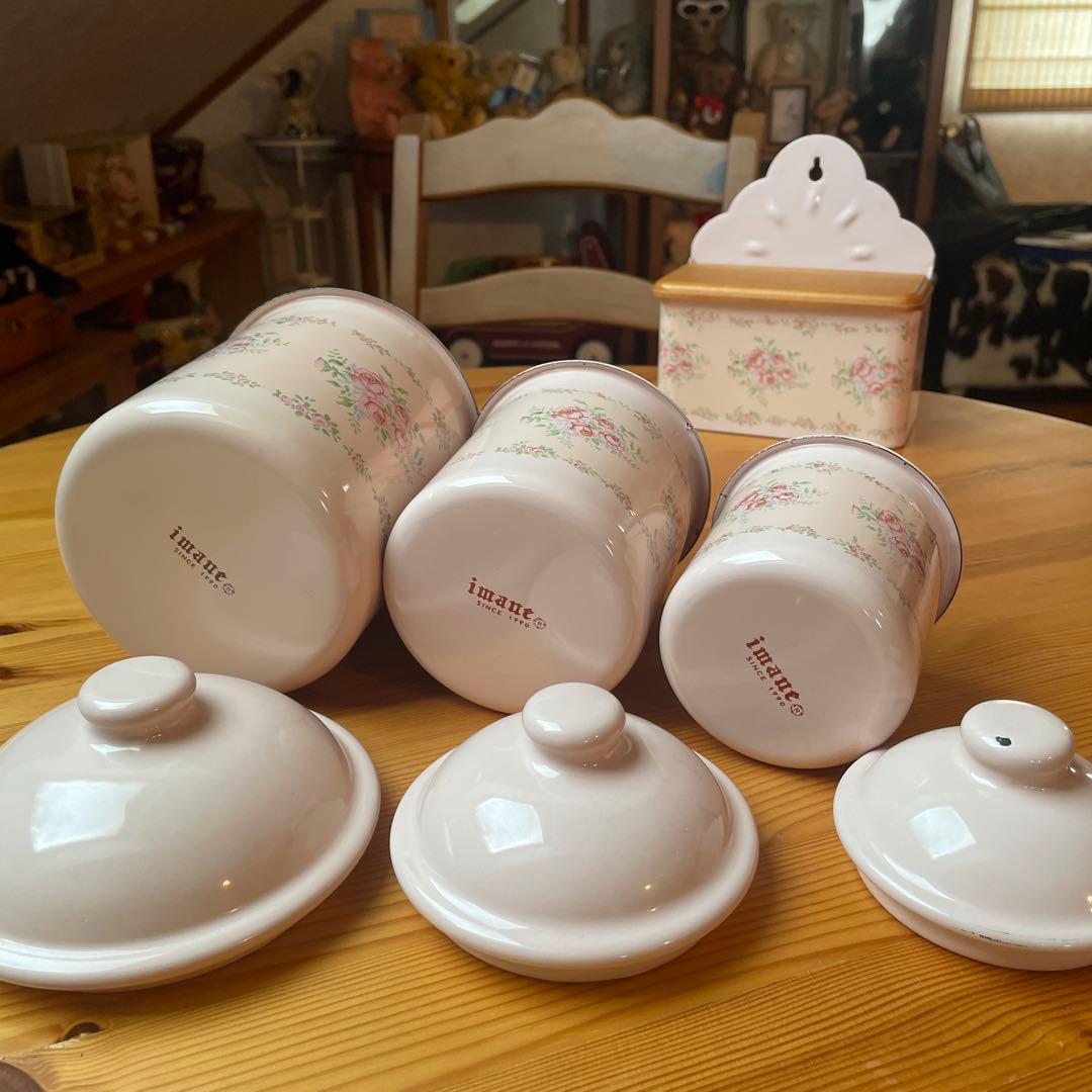 imaneマリアローズ キャニスター&アルメット缶