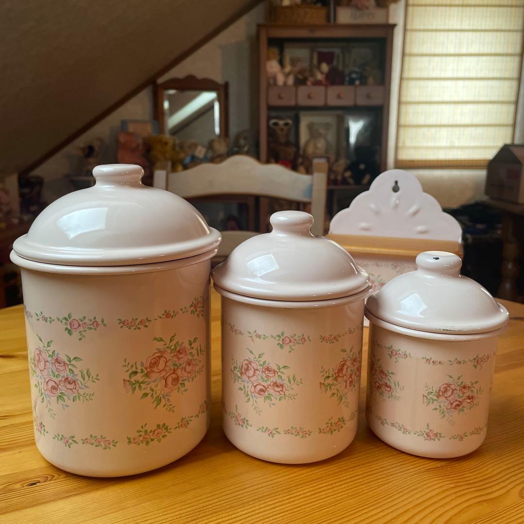 imaneマリアローズ キャニスター&アルメット缶