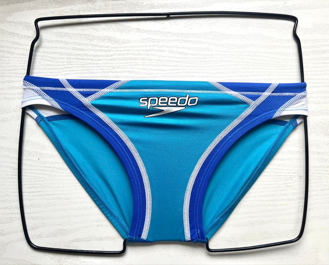 speedo 競泳用水着 青/白 競パン SSサイズ