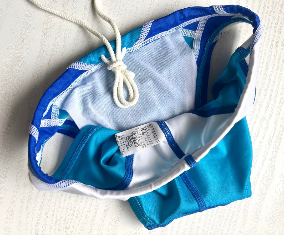 speedo 競泳用水着 青/白 競パン SSサイズ