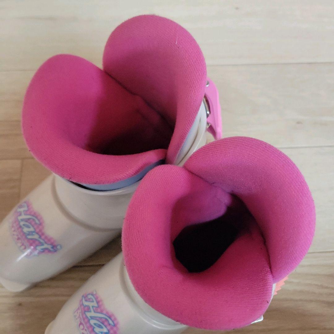 KAZAMA カザマ スキー 4点セット 106cm キッズ用 ジュニア ピンク