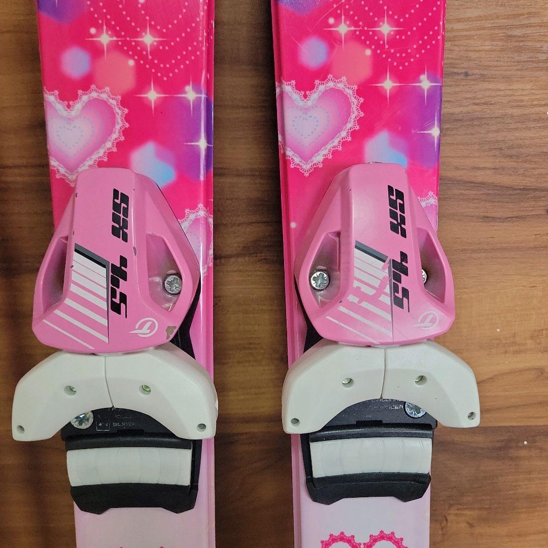 KAZAMA カザマ スキー 4点セット 106cm キッズ用 ジュニア ピンク