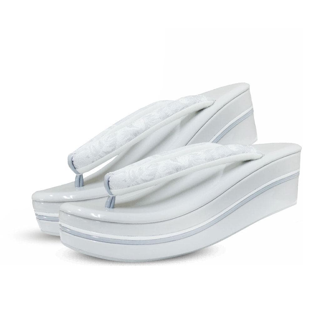 振袖用 草履バッグ セット 高級ジャガード 厚底 uzouri83-8