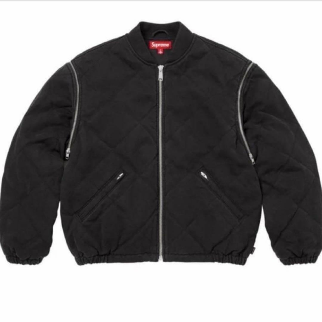 ジャケット・アウター Supreme Zip-Off Sleeve Quilted Bomber L