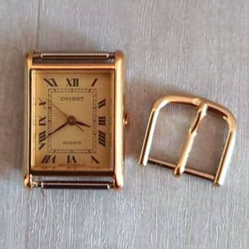 ORIENT オリエントクォーツ ジェミニスター 当時物 本体と純正尾錠