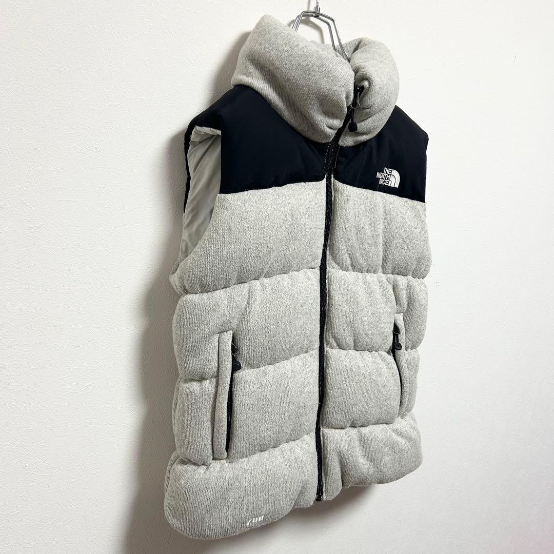 日本未入荷　海外限定　ノースフェイス　ダウンベスト　ニット　700FP グレー
