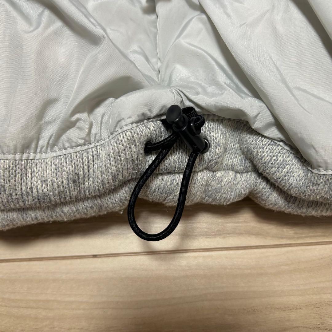 日本未入荷　海外限定　ノースフェイス　ダウンベスト　ニット　700FP グレー