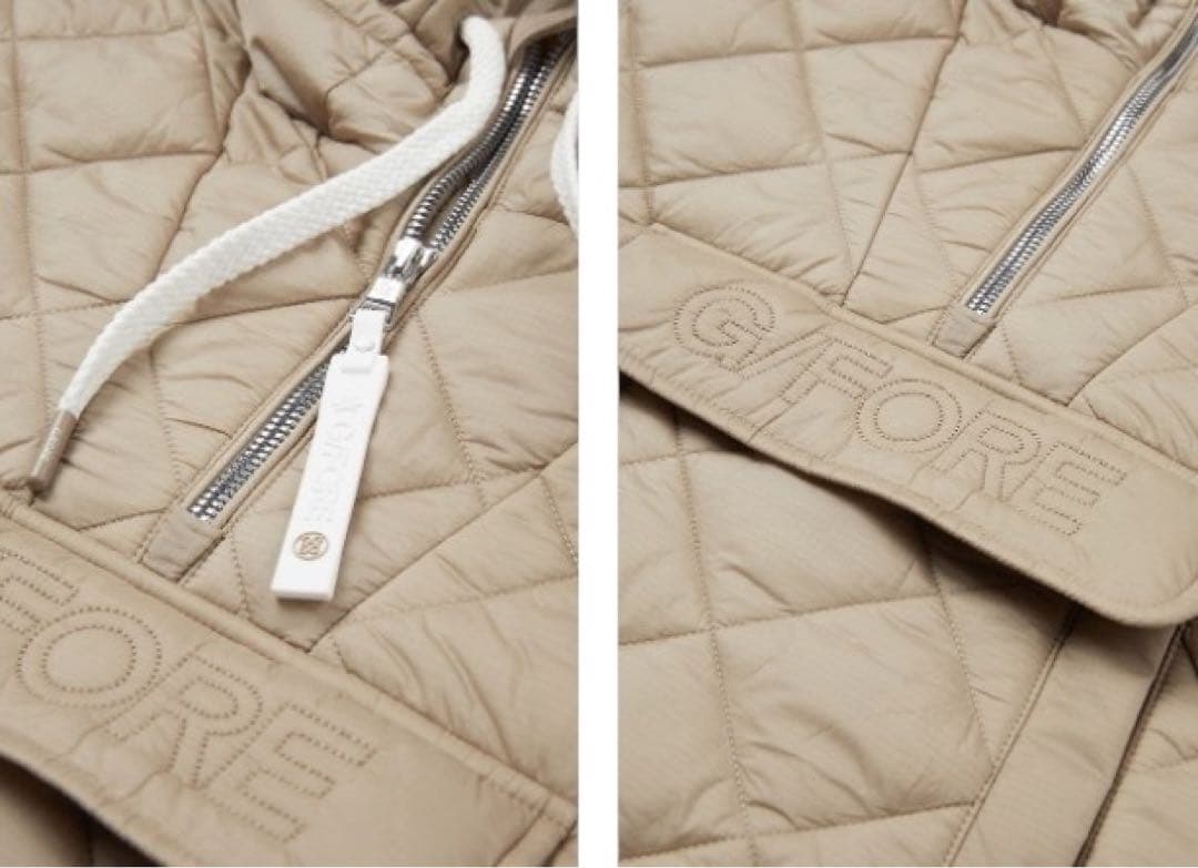 セール❣️新作G/FOREジーフォアレディーキルティングベストsizeLベージュ