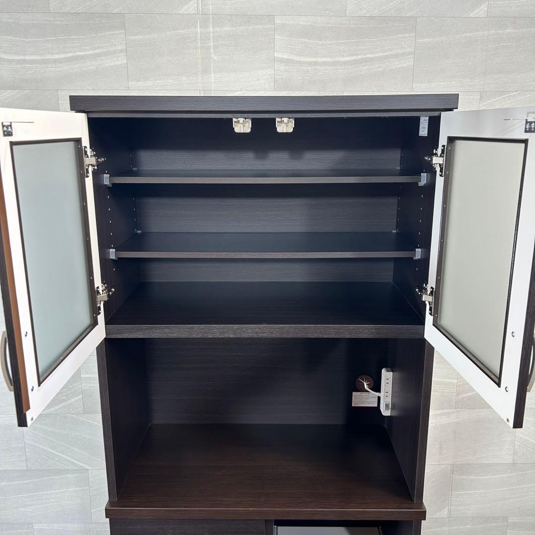 ニトリ キッチンボード コパン 幅80cm 食器棚 キッチン収納 d4309