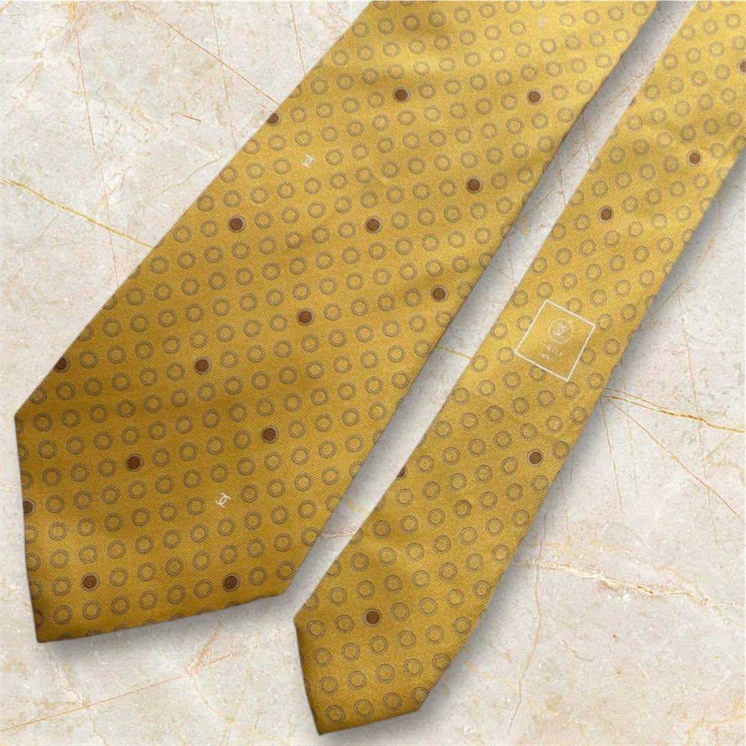 ガスティーノ様 ヴィンテージ シャネルシルク ネクタイ ゴールドチェーンタグ