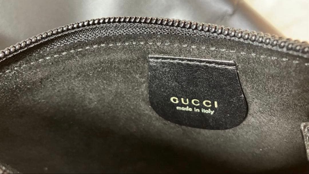 GUCCI グッチ バンブー レザー ポーチ付　トートバッグ