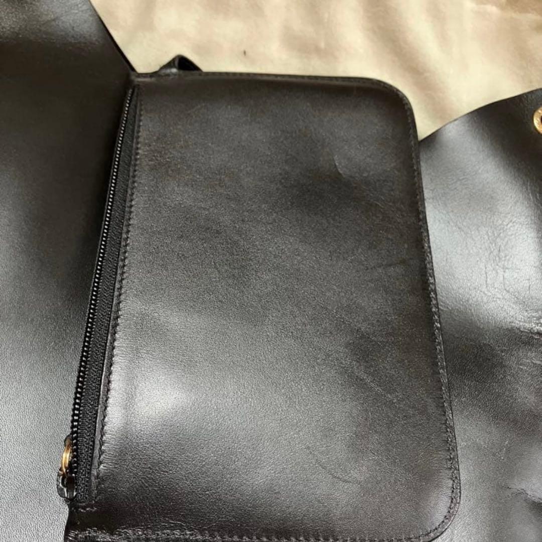 GUCCI グッチ バンブー レザー ポーチ付　トートバッグ