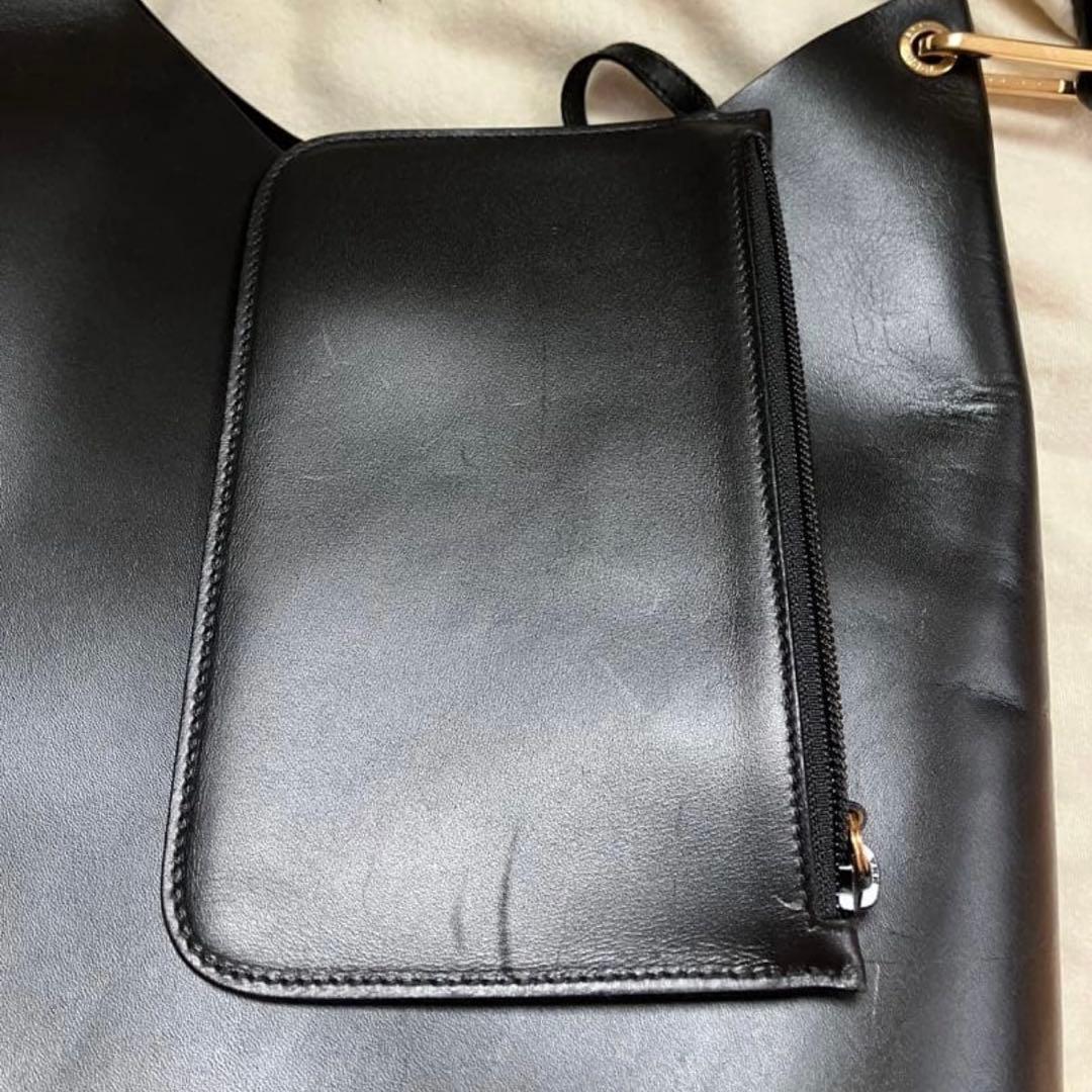 GUCCI グッチ バンブー レザー ポーチ付　トートバッグ