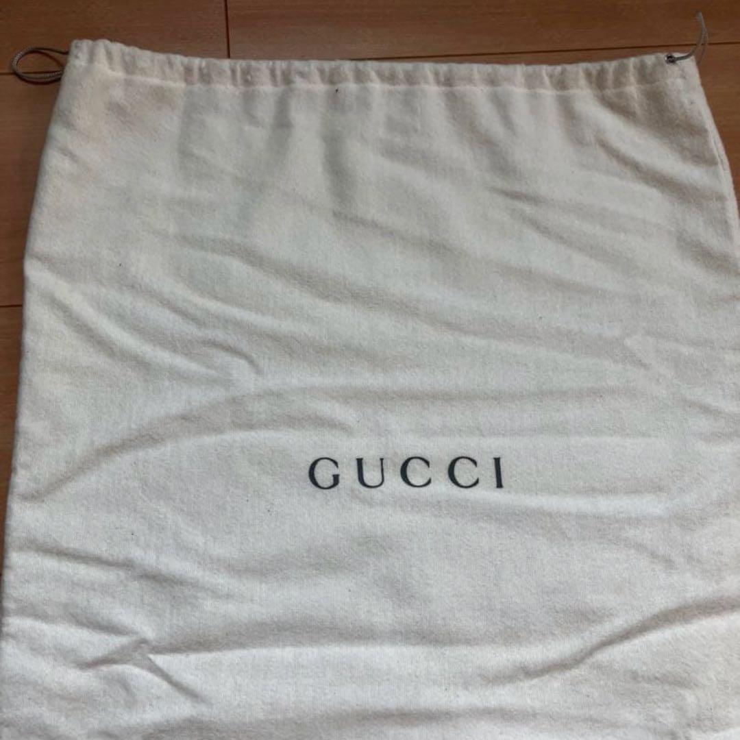 GUCCI グッチ バンブー レザー ポーチ付　トートバッグ