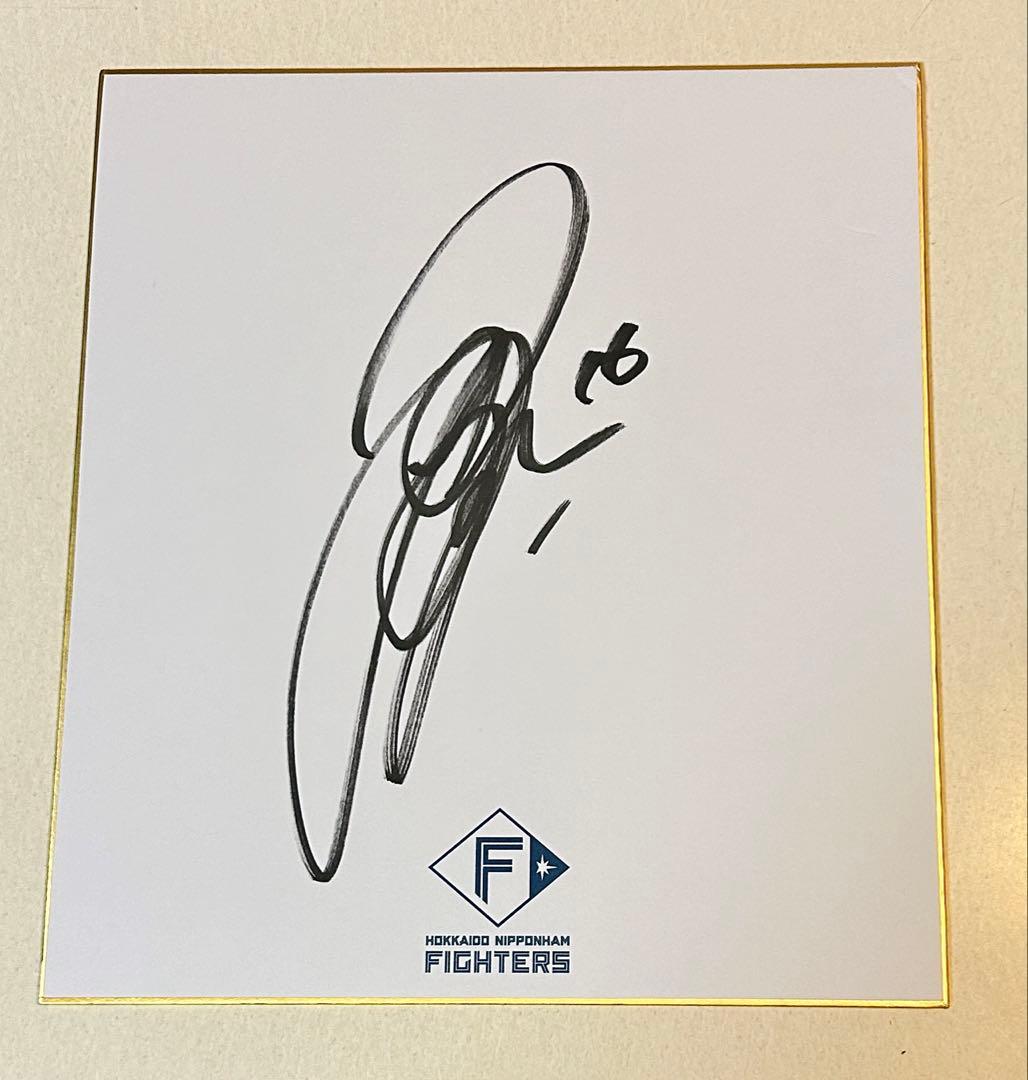達孝太　北海道日本ハムファイターズ　直筆サイン色紙 春季キャンプ　沖縄キャンプ