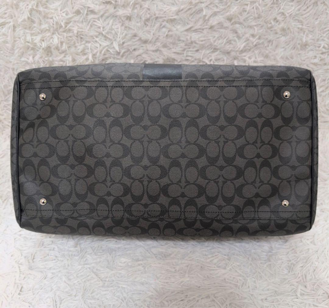 美品　即日発送　COACH ボストンバッグ レザー　PVC 旅行鞄　F77278