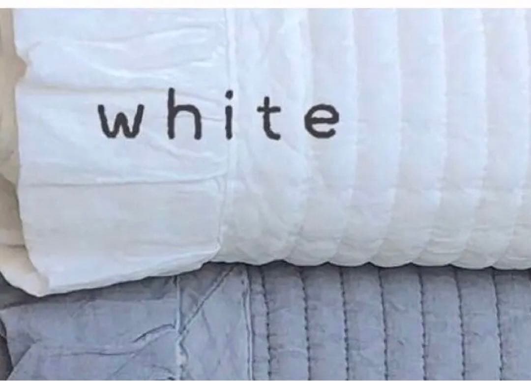 イブル 限定 ホワイト フリル ☆マルチがバー・大 マット 200×230cm