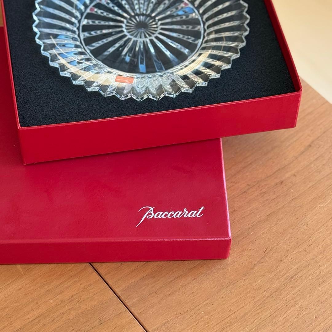 [最安値]Baccarat クリスタル皿 バカラ ミルニュイ 21cm専用箱付き