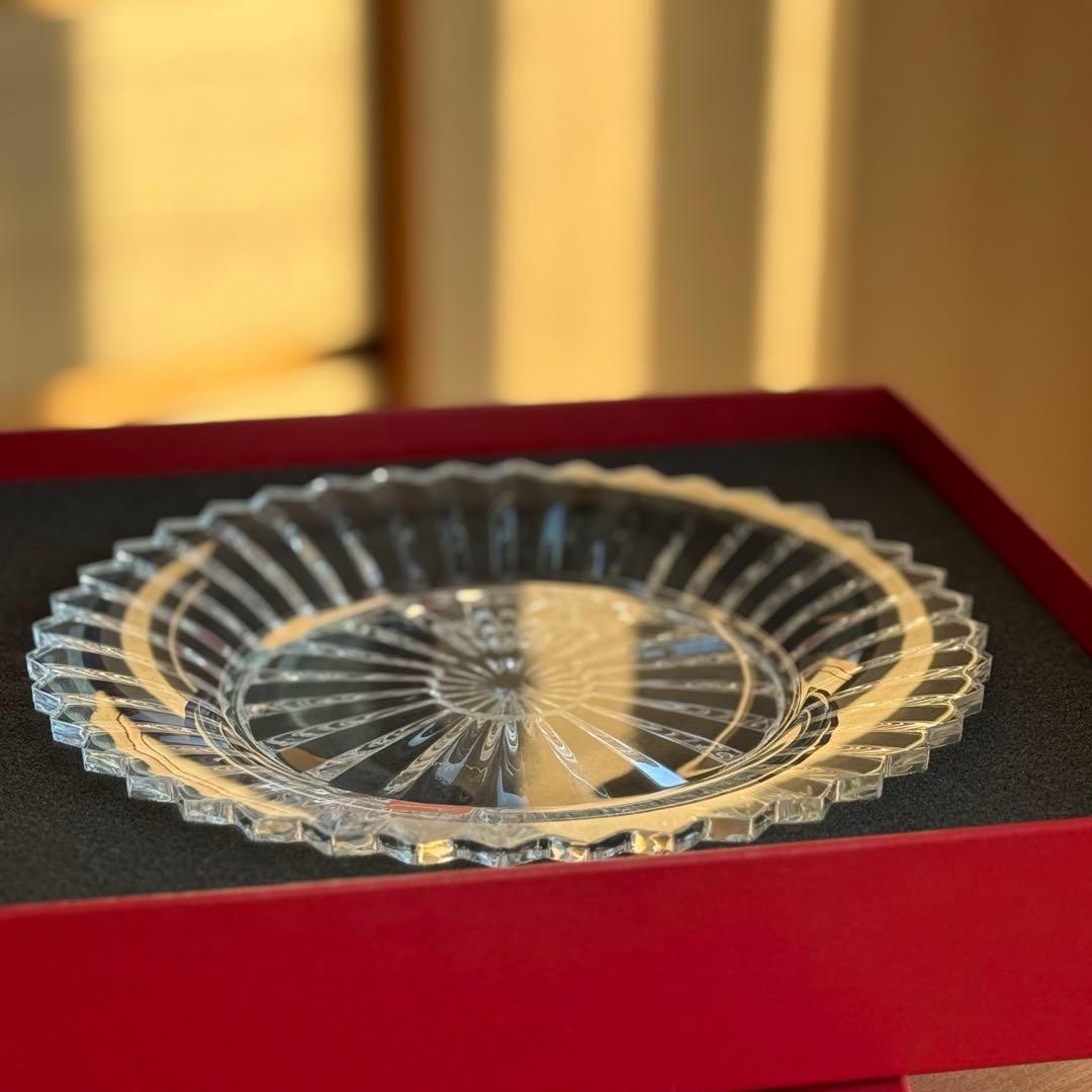[最安値]Baccarat クリスタル皿 バカラ ミルニュイ 21cm専用箱付き