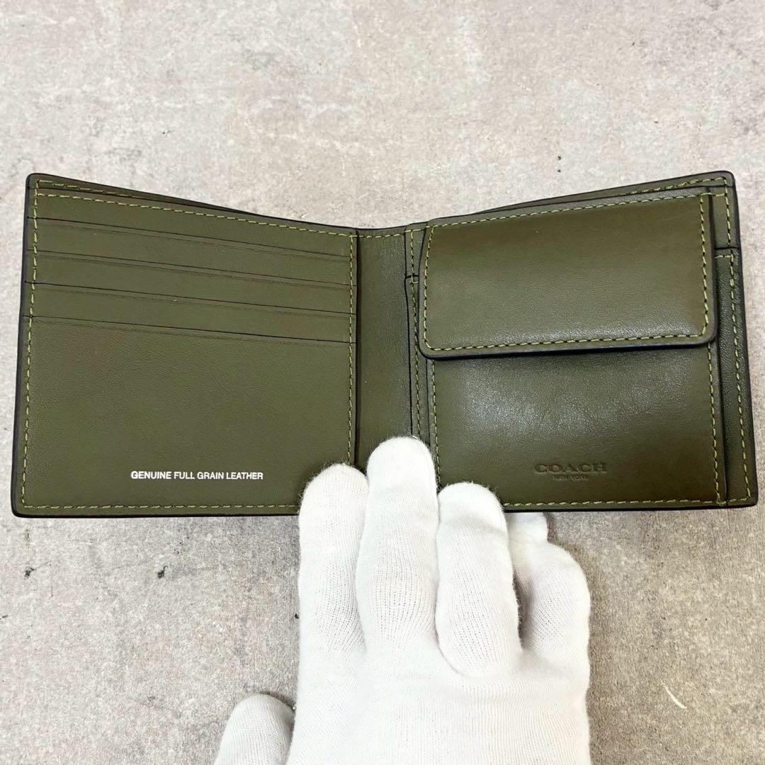 COACH 財布  ウォレットCZ268 OLV コーチ 二つ折り レザー