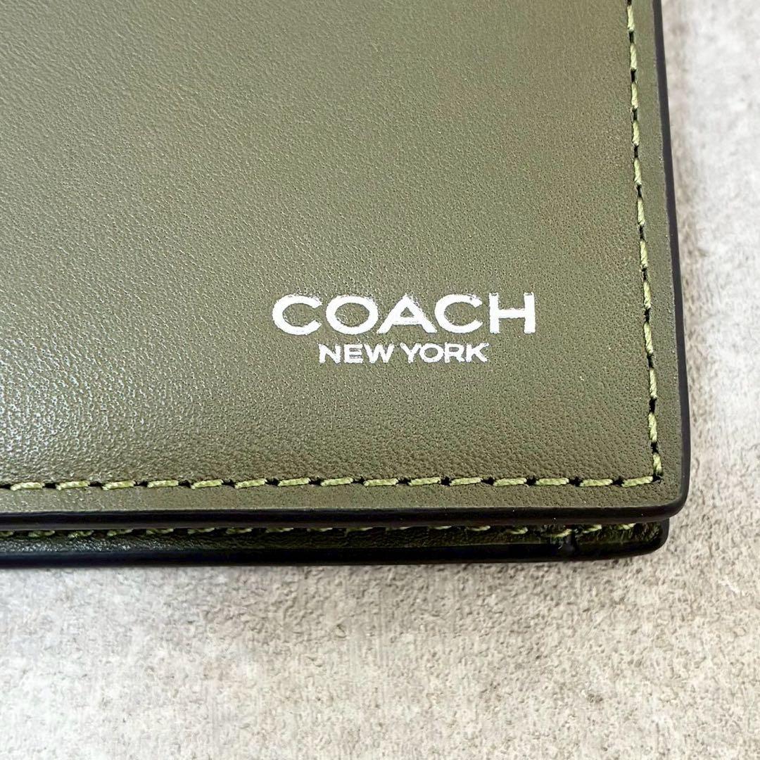 COACH 財布  ウォレットCZ268 OLV コーチ 二つ折り レザー