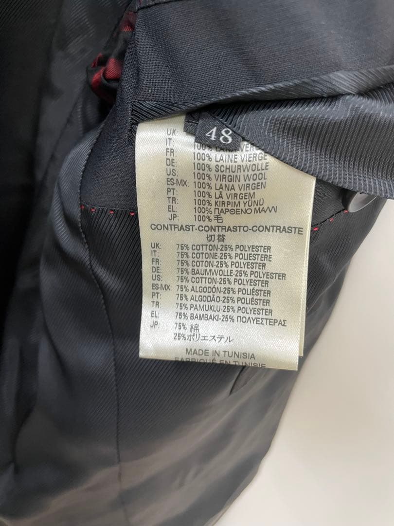 ディーゼル 2way フード付きテーラードジャケット ウール 黒 L