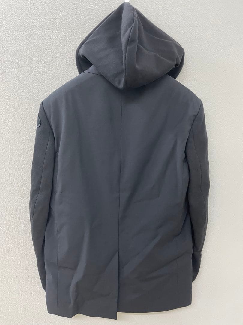 ディーゼル 2way フード付きテーラードジャケット ウール 黒 L