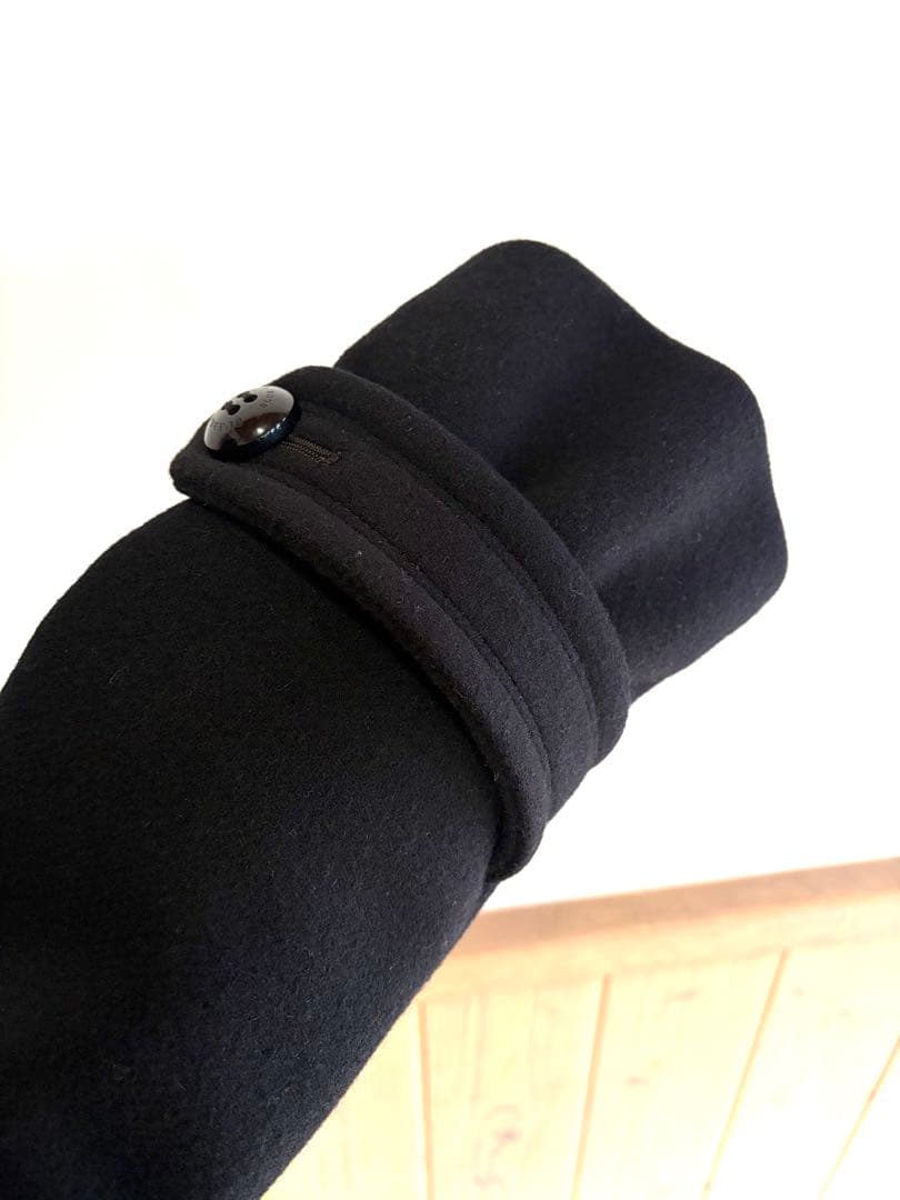 Burberryブルーレーベル/ブラックフリルロングコート