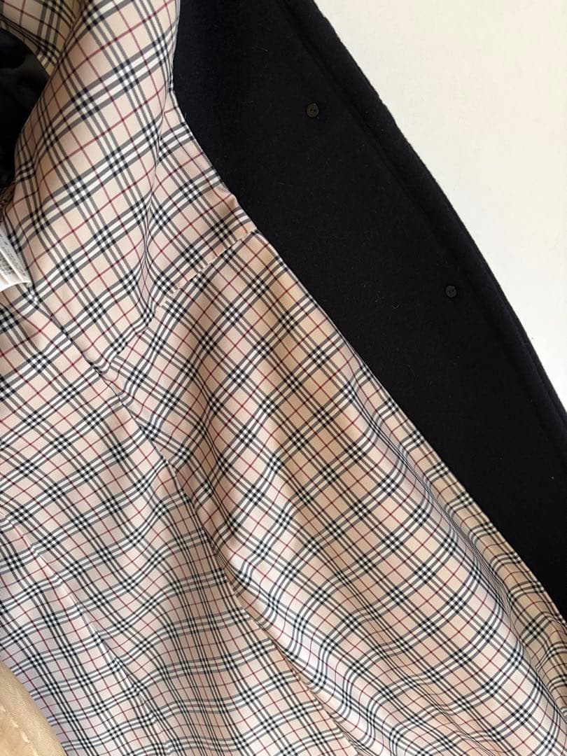 Burberryブルーレーベル/ブラックフリルロングコート