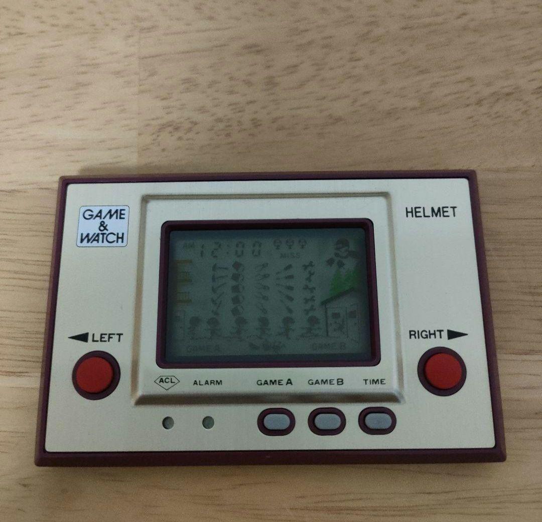 ゲームアンドウォッチヘルメット任天堂Nintendoニンテンドーメンテナンス済み