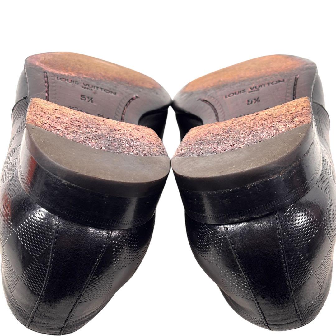 ルイヴィトン 5 1/2 25 ダミエ アンフィニ センターシーム ダービー