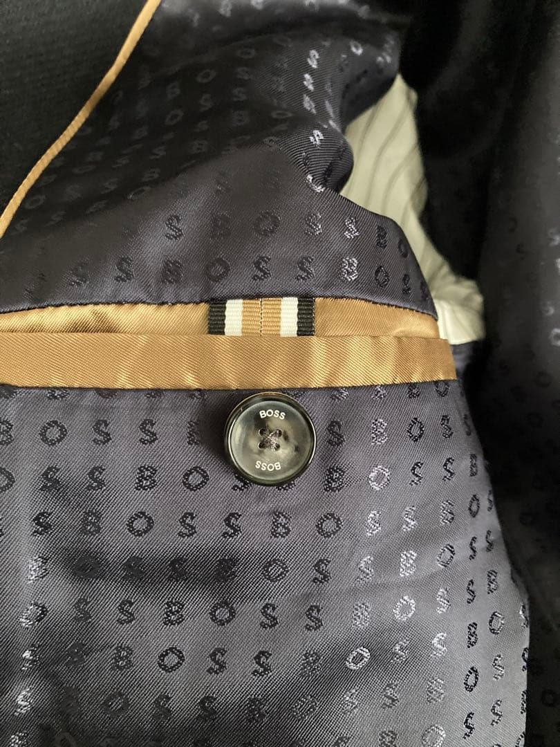 BOSS ネイビー ピーコート ウールコートM サイズ