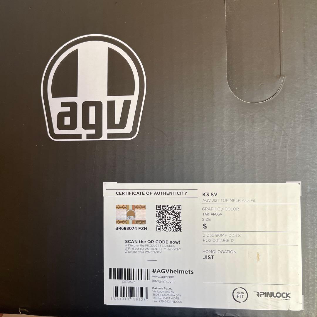 AGV ヘルメット S 未使用／限定デザイン／付属品あり正規品