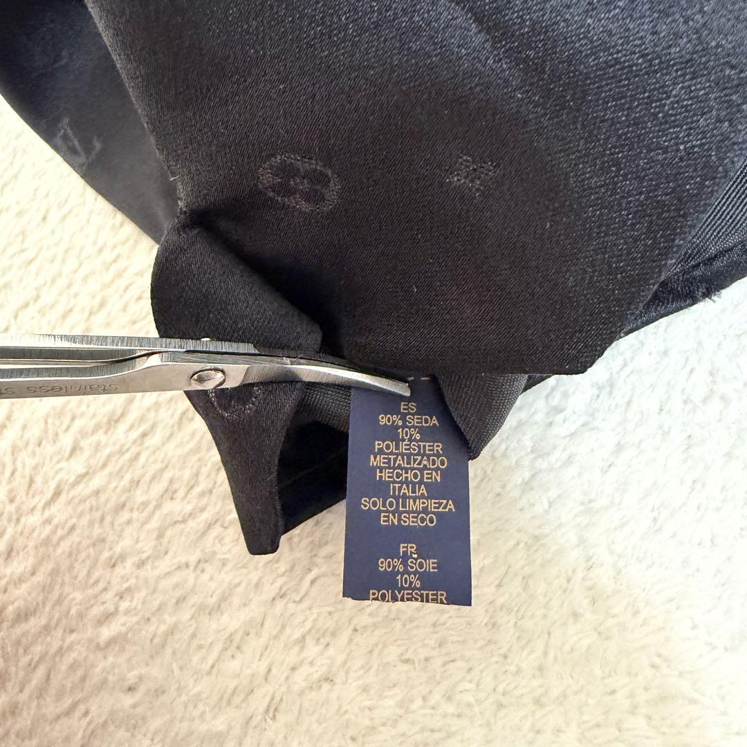 【現行美品】ルイヴィトン LVスターリーナイト ネクタイ　モノグラム　ブラック