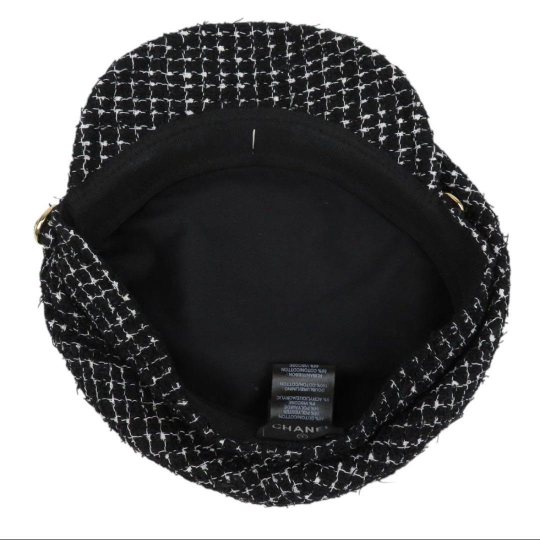 CHANEL シャネル　ツイードキャスケット　レア　Ｌサイズ