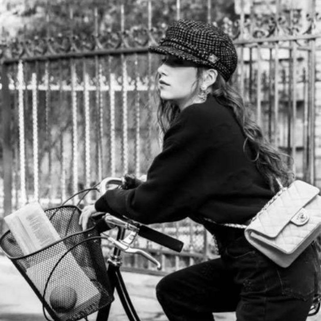 CHANEL シャネル　ツイードキャスケット　レア　Ｌサイズ