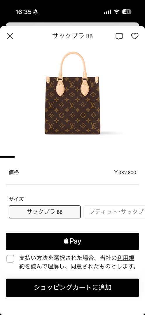 ルイヴィトン　サックプラBB