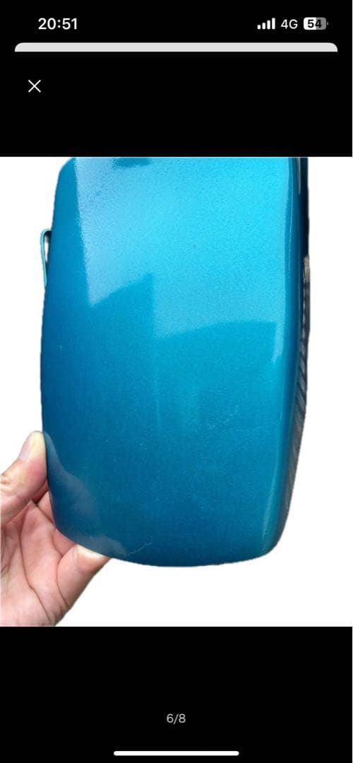 ZZR1100D型フロントフェンダー社外品スティングR&D塗装品