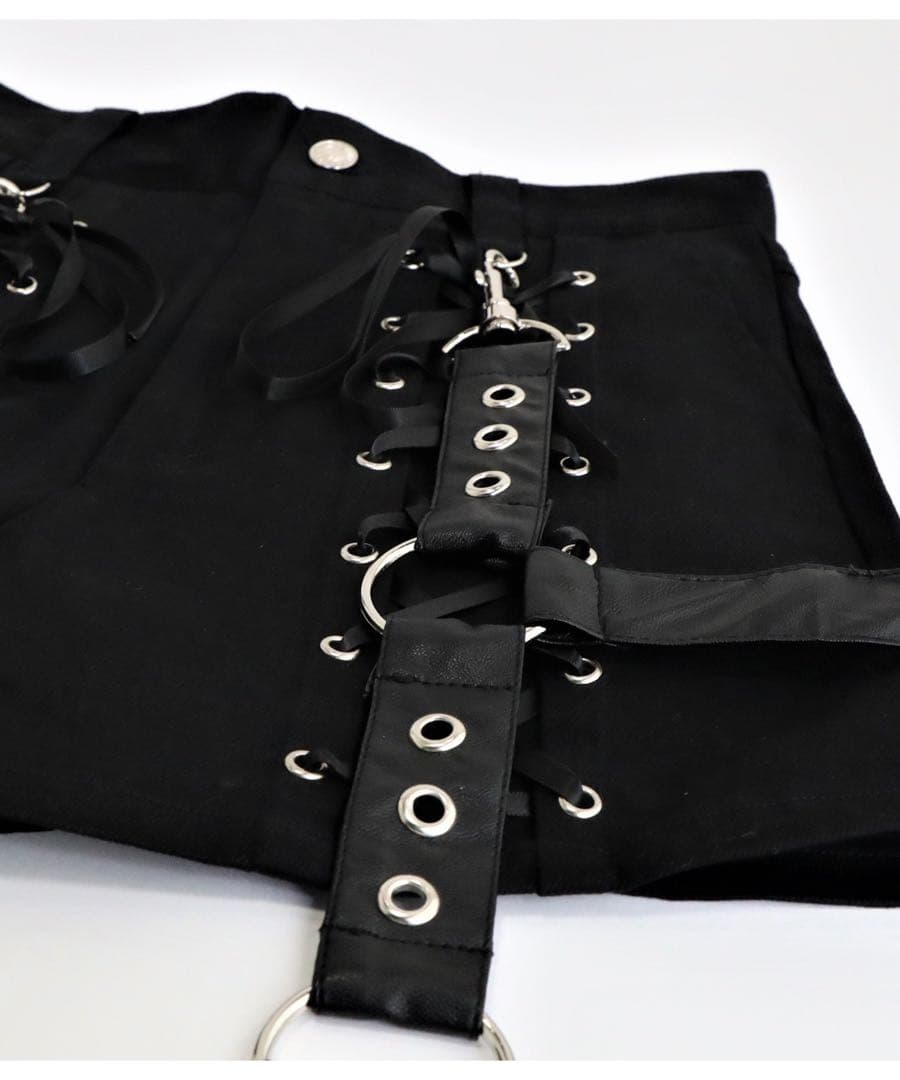 amilige 編み上げガーターベルト付きショートパンツ サイズS