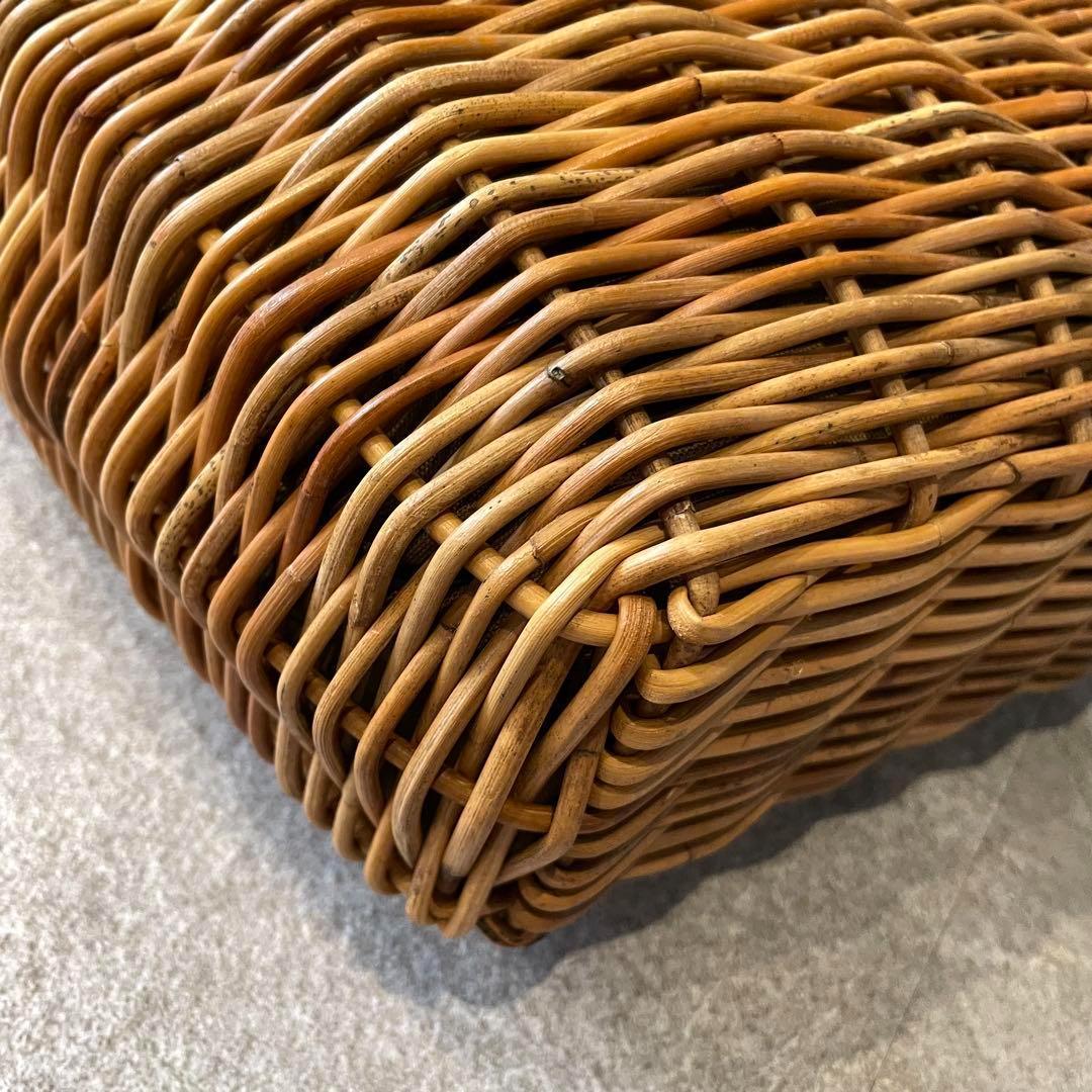 ★eb.a.gos エバゴス　かごバッグ　ハンドバッグ　リアルファー