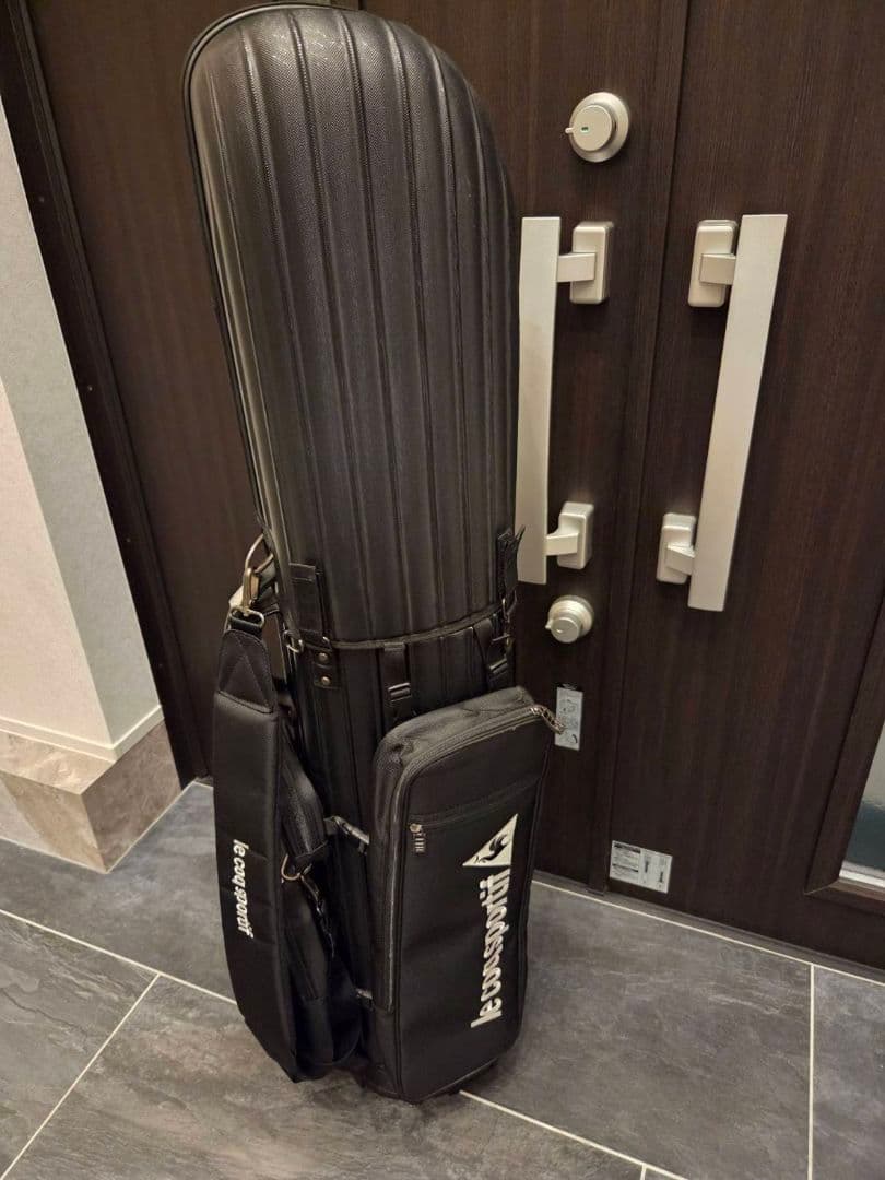 【le coq(ルコック) 】ハードカバーキャディバッグ&トラベルカバーセット