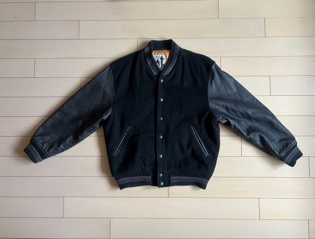 【美品】値下げ交渉可能！古着　スタジャン　ブラック