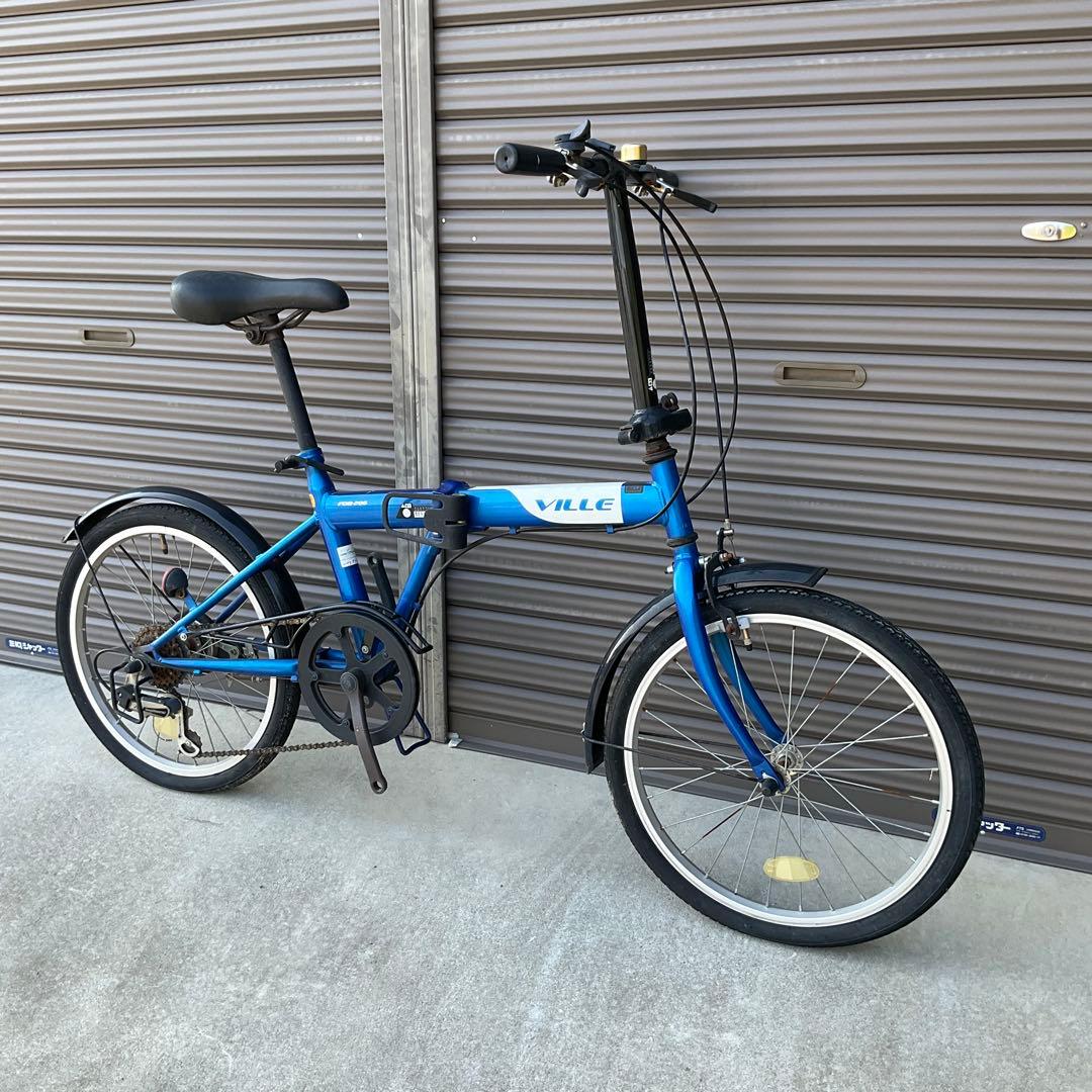 ★⭐︎★⭐︎★前橋市引き取り限定 折りたたみ自転車￼￼ 20インチ ブルー