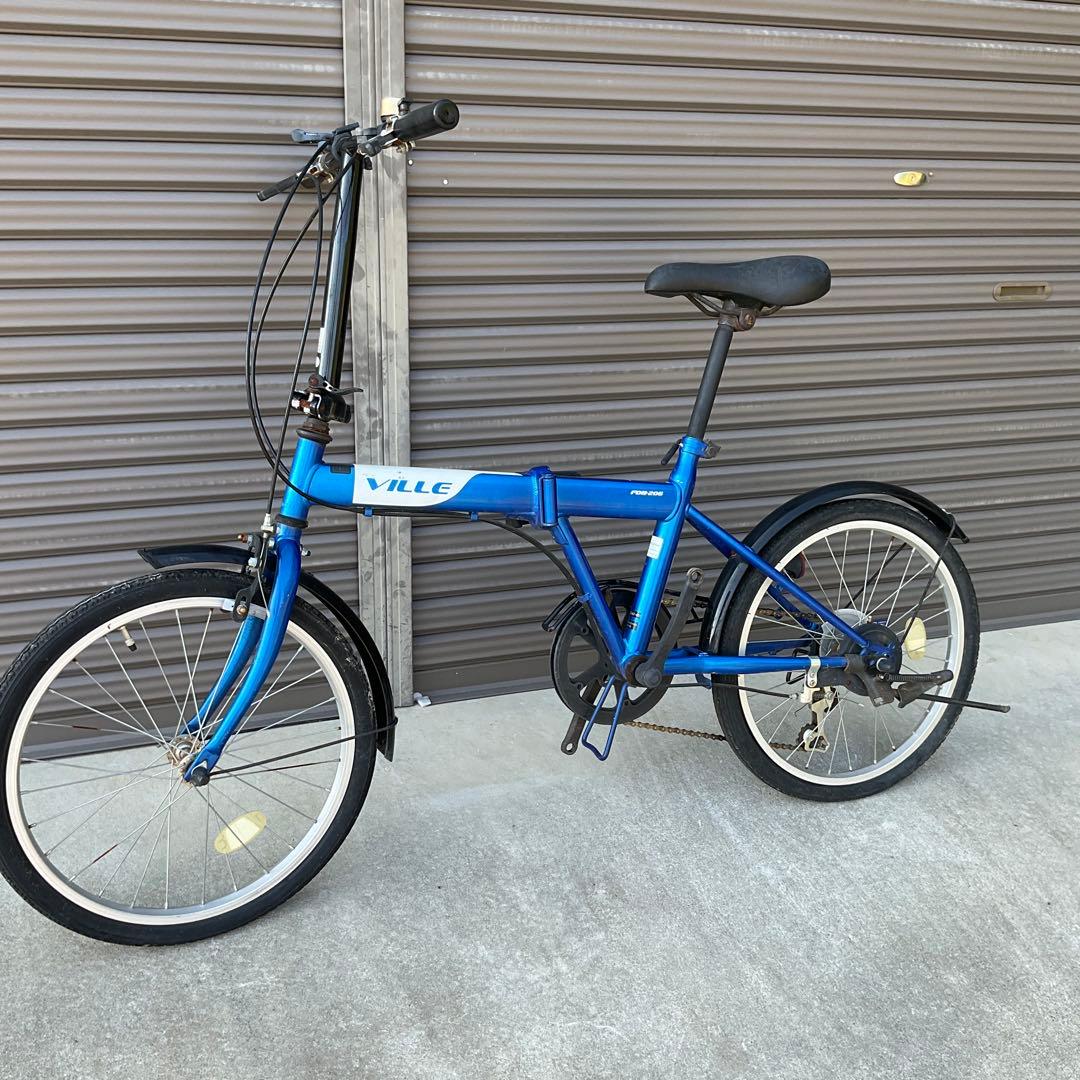 ★⭐︎★⭐︎★前橋市引き取り限定 折りたたみ自転車￼￼ 20インチ ブルー