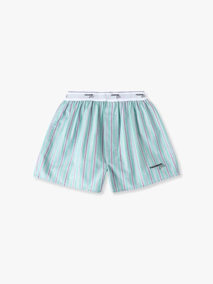 HOMME girls ロンハーマン　ボクサーパンツ 水色ストライプ