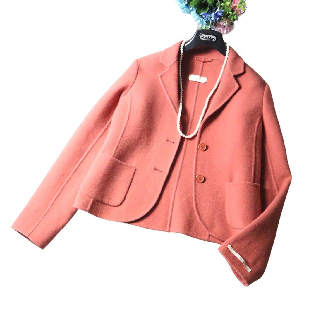 MaxMaraクチートアマーノ　セレブ御用達♪ダブルフェイス　鮮やか♪ジャケット