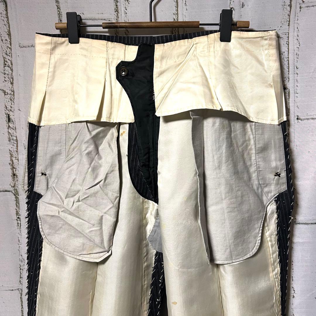 50's ヴィンテージ ストライプ スラックス パンツ チャコール 菅田将暉 L