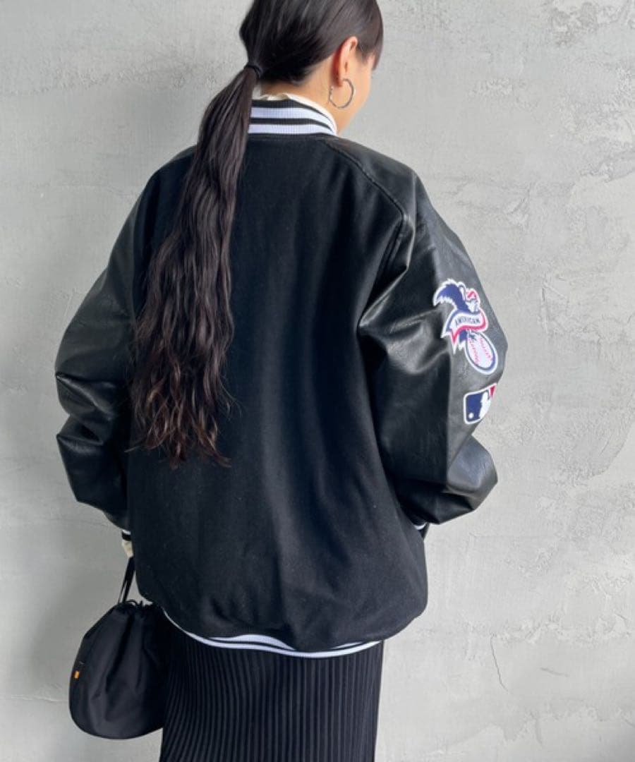 くろChicago White Sox スタジャン ホワイトソックス